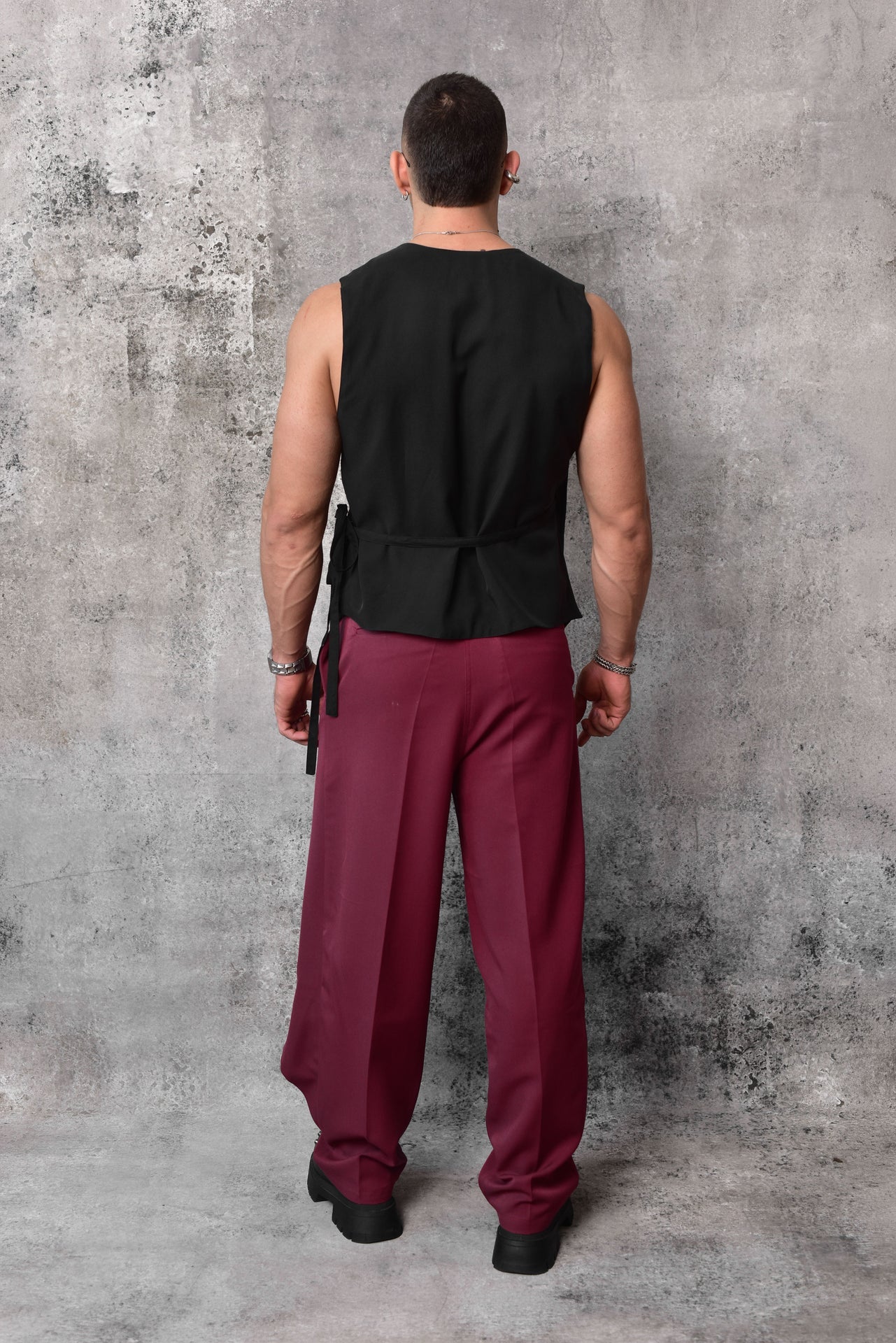 Black Bali Wrap Vest
