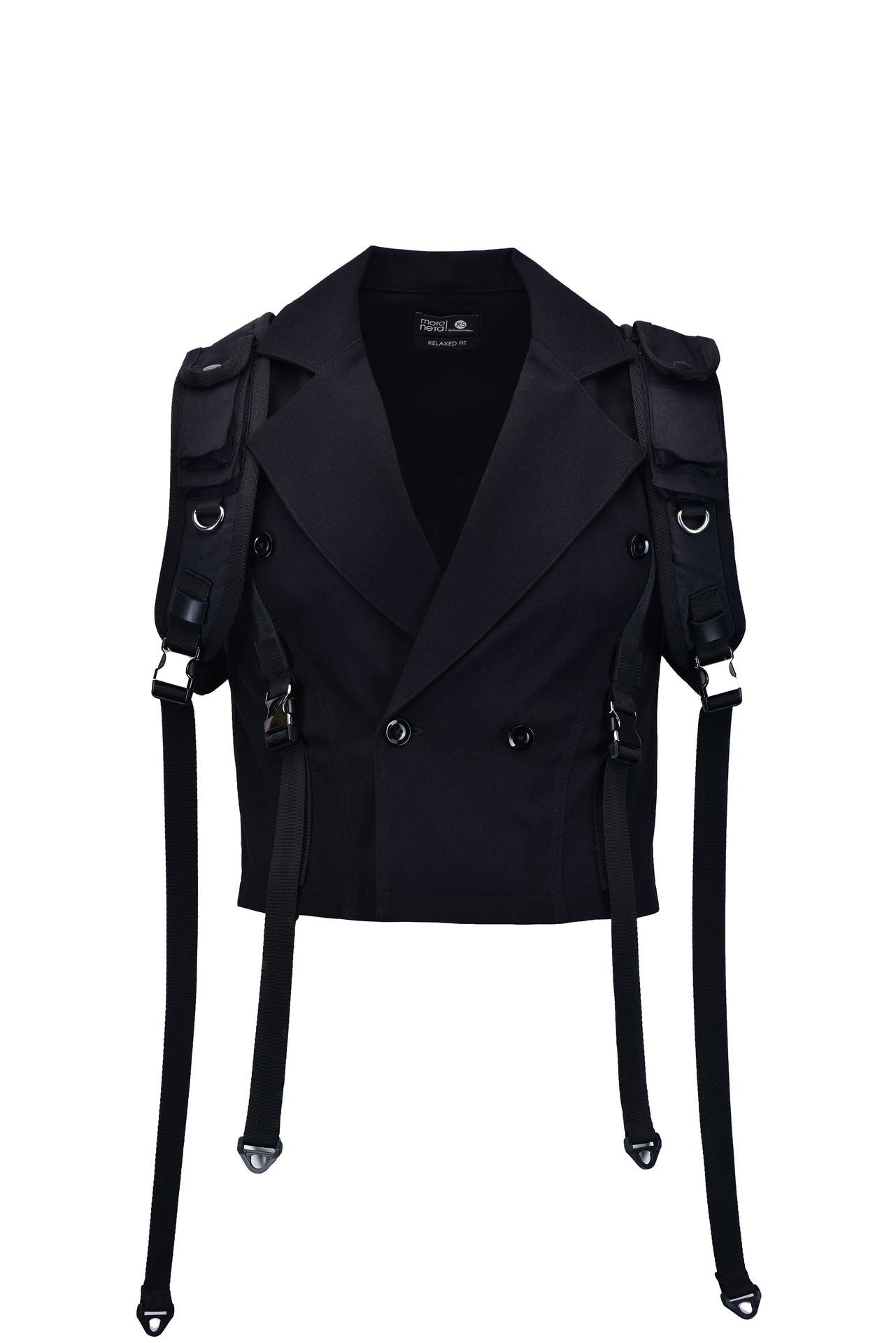 Black Old Money Techwear Vest