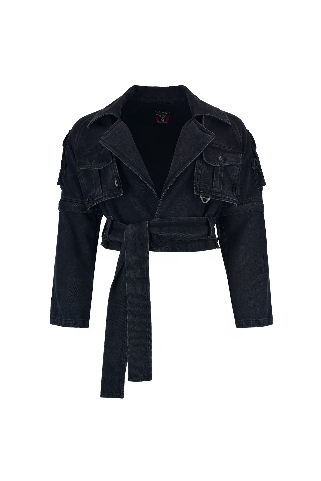 Tactical techwear Black Denim Jacket