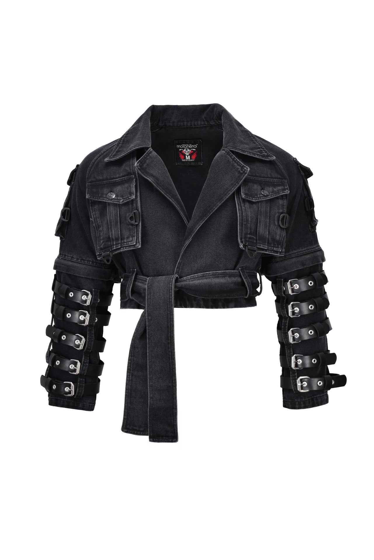 Tactical techwear Black Denim Jacket