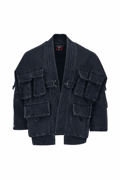 Denim Cargo Kimono