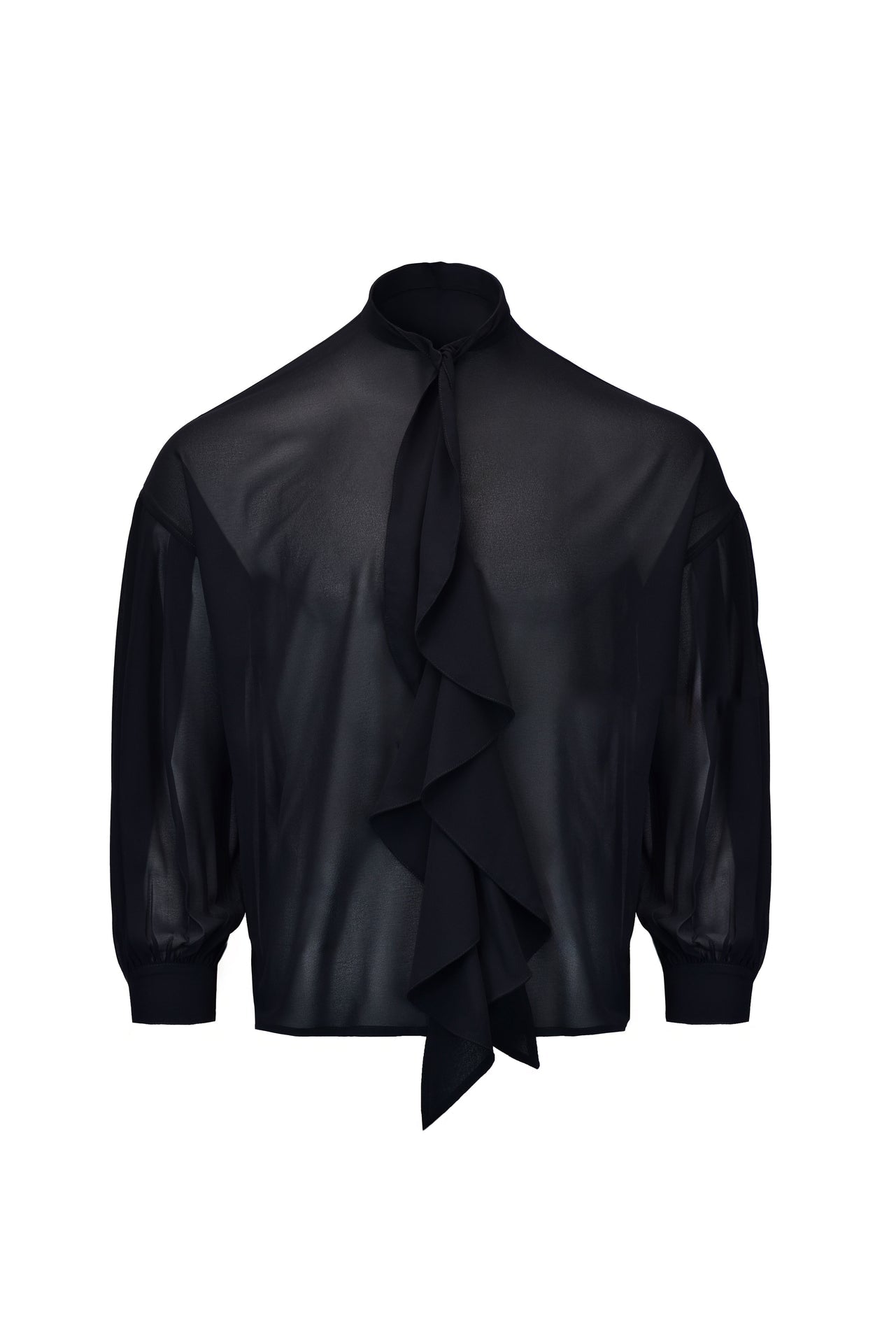 Elora Ruffled Sheer Shirt