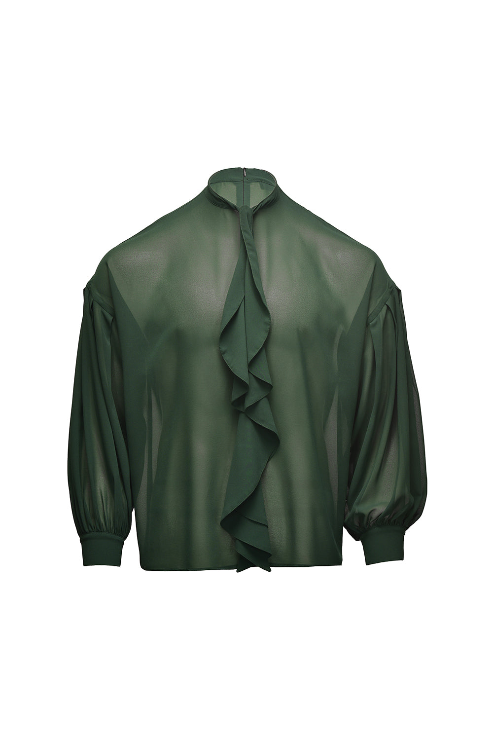 Elora Ruffled Sheer Shirt