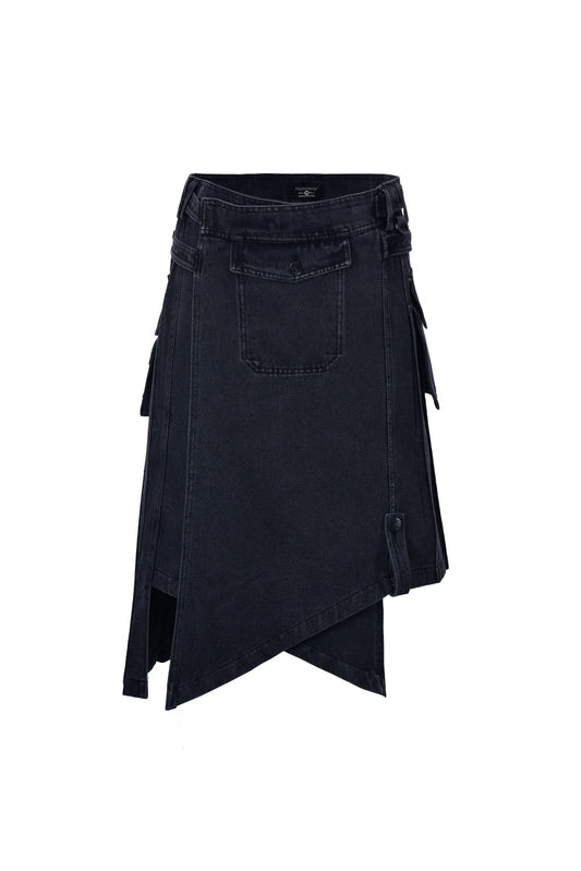 Black Nexus pleated skirt