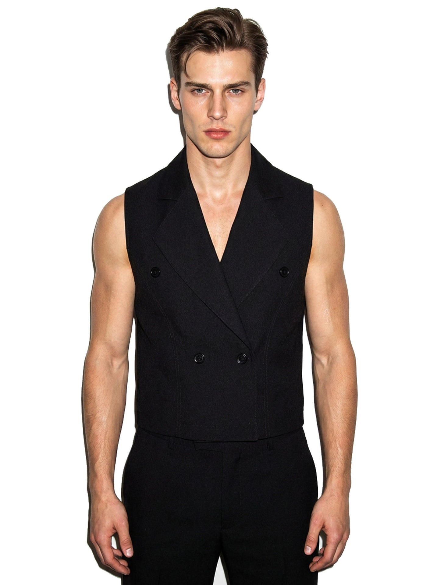 Tailored Old Money Black Vest
