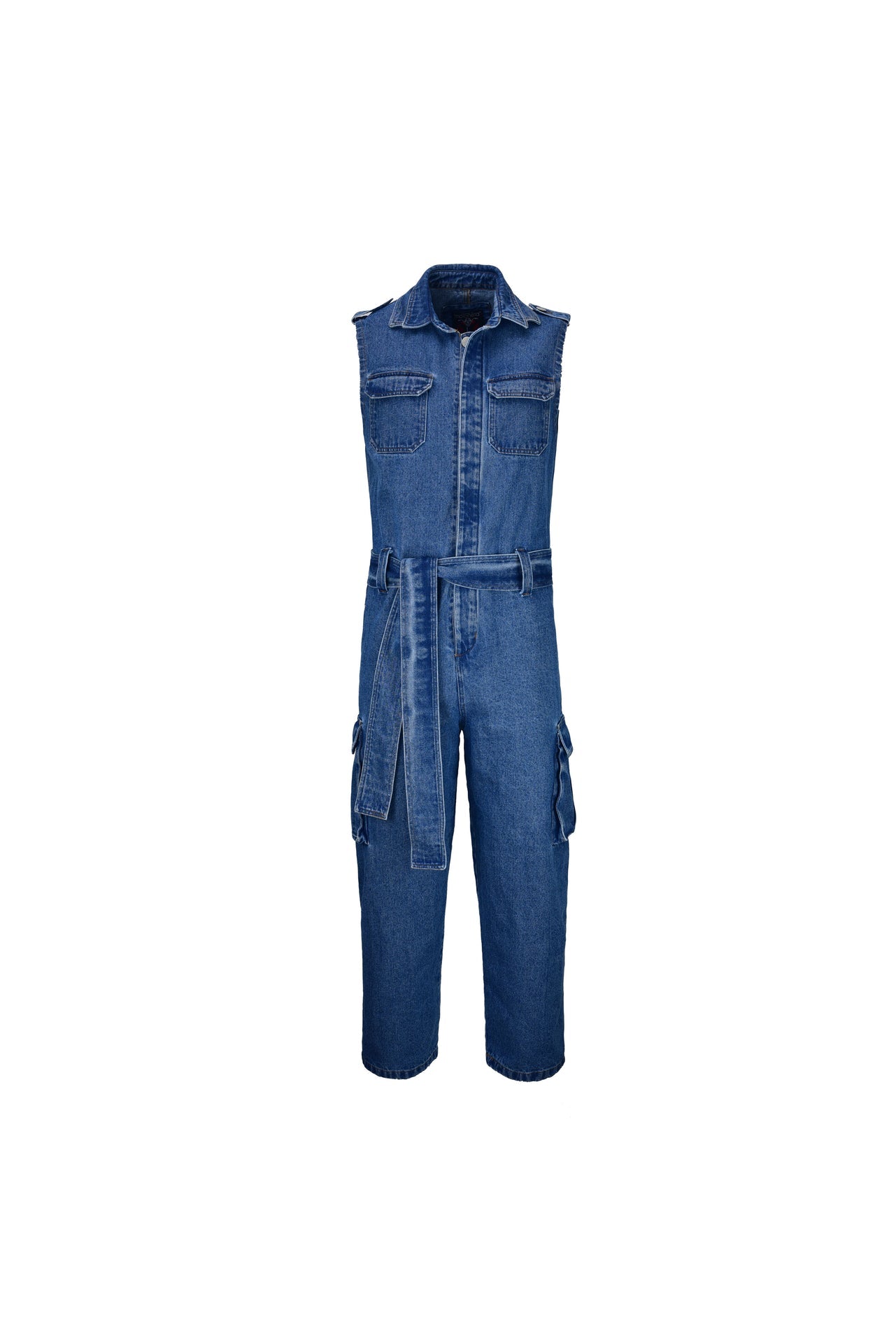 Samurai Cargo Denim Jumpsuit