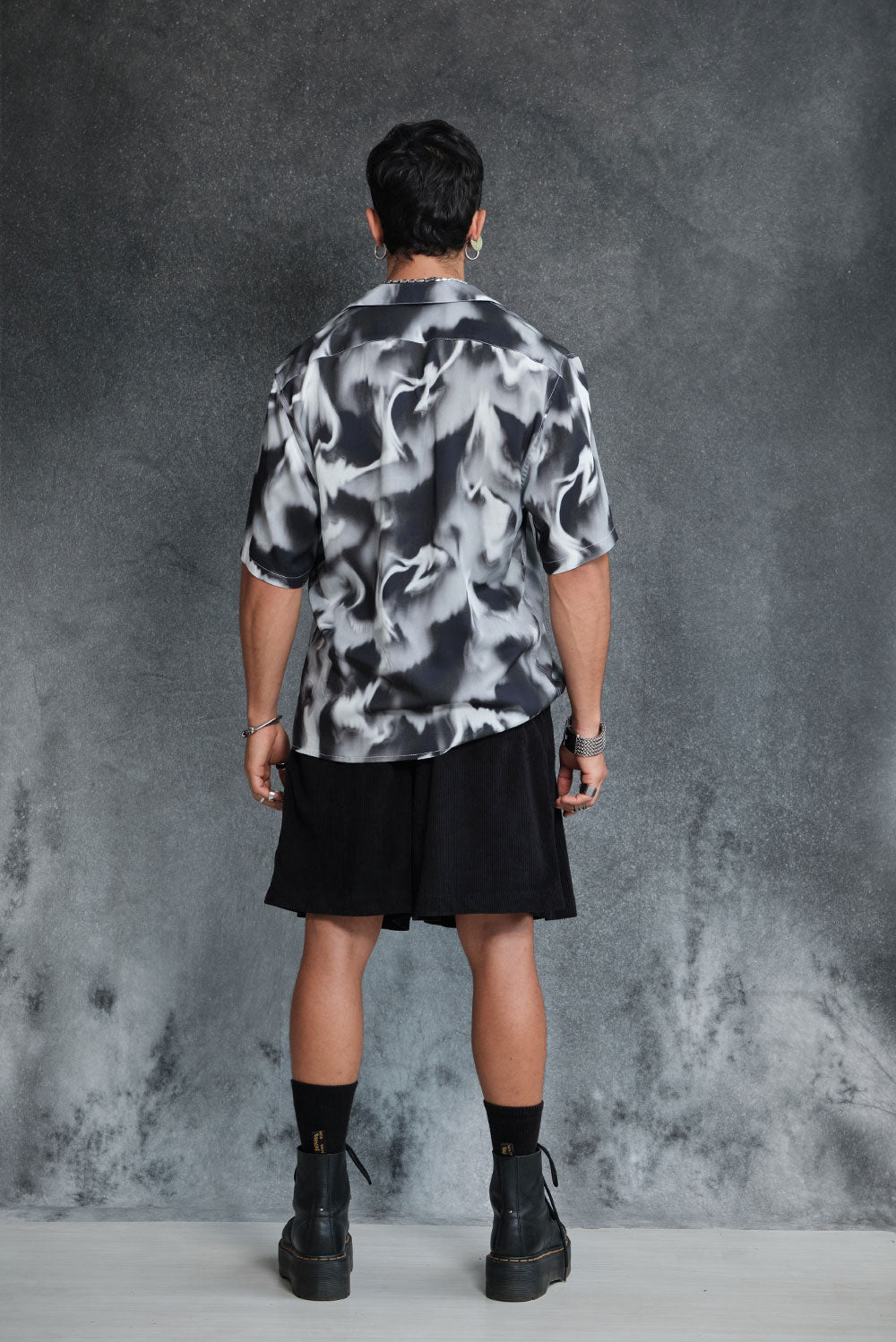 Boxy fit shirt smoke