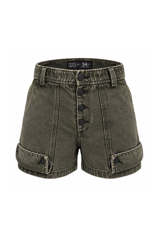 Short mini cargo baggy army
