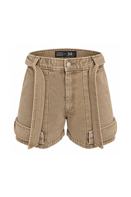 Short mini cargo baggy kaki