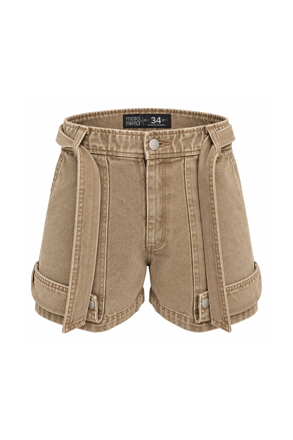 Short mini cargo baggy kaki