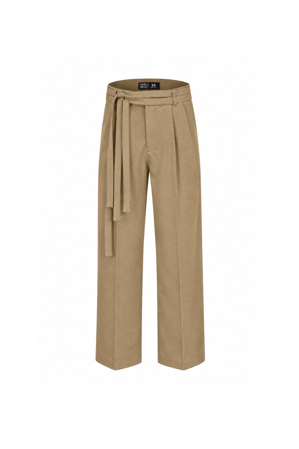 Pantalón mocca baggy double strap