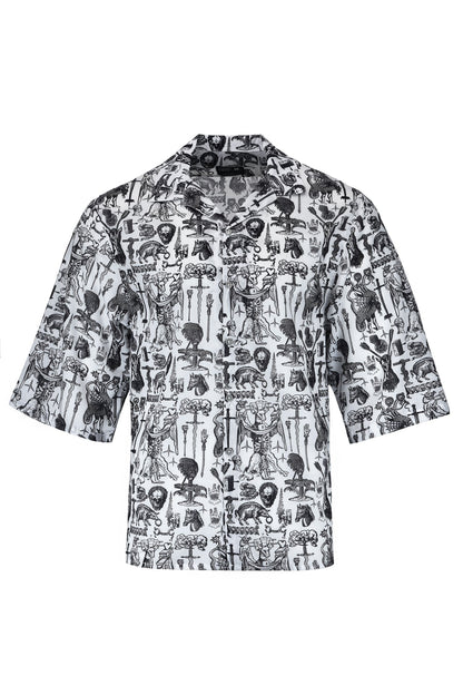 White Nordic Boxy Fit Shirt