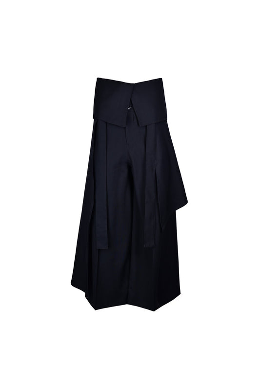 High waist layered skort skirt