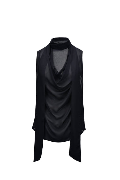 shirt ultra light sheer tie