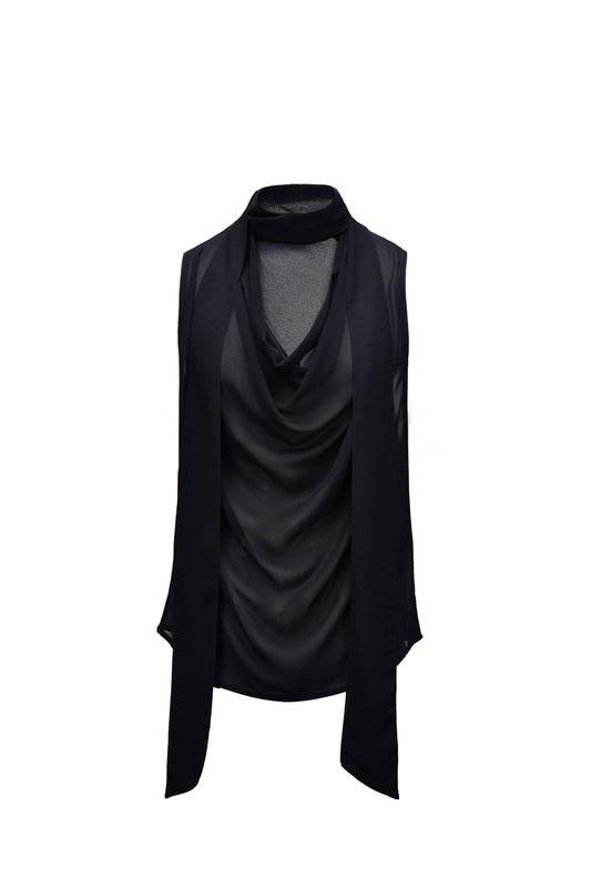 shirt ultra light sheer tie