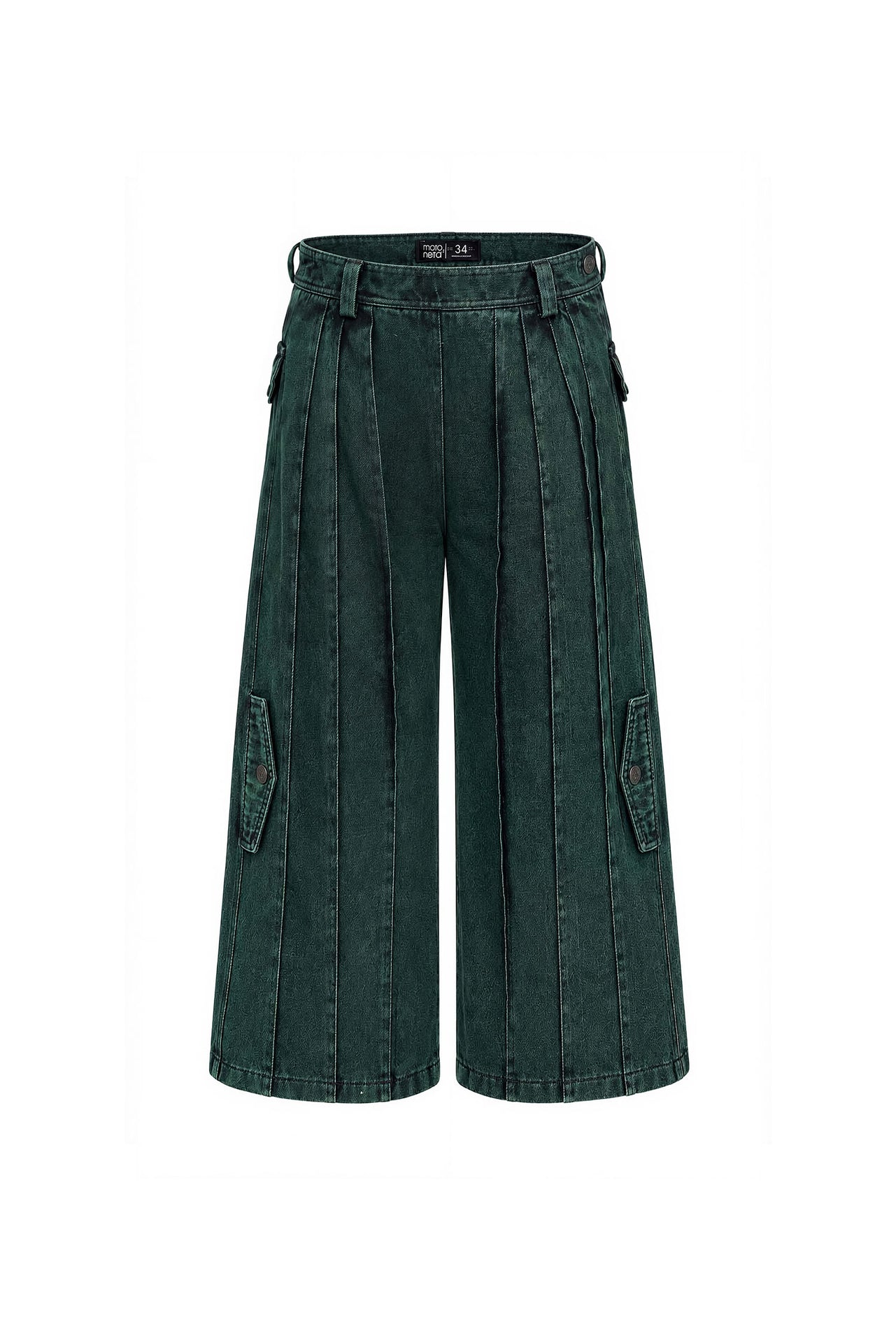 pantalon denim kyoto reverse green, vista delantera