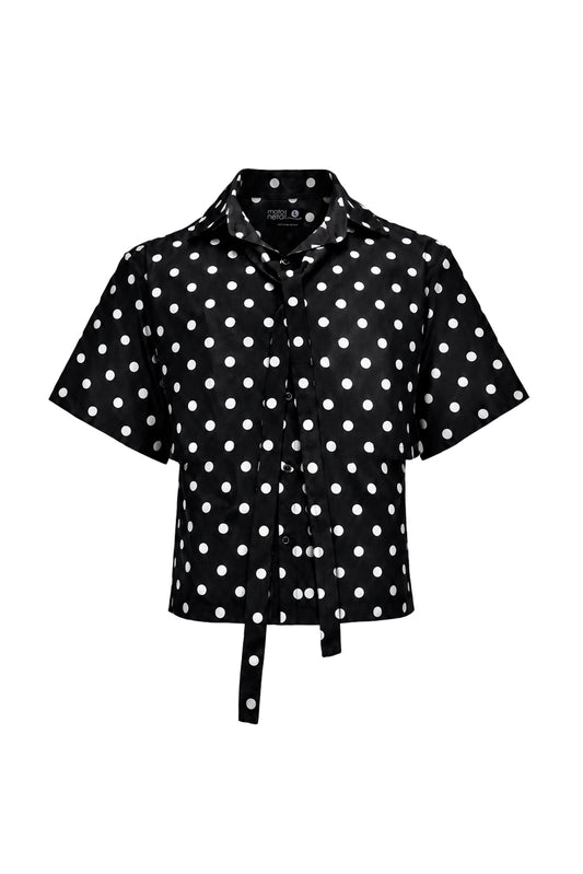 Polka Club Black Shirt Tie