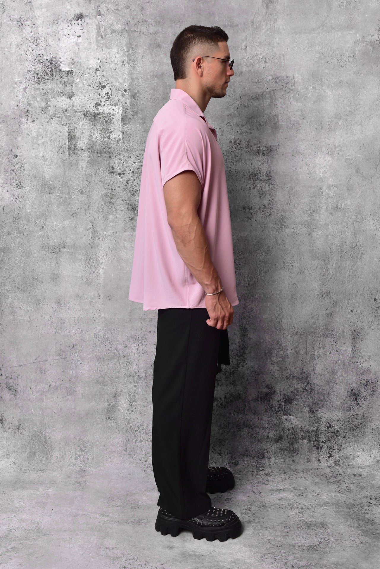 Oversized Batwing Rose Blouse