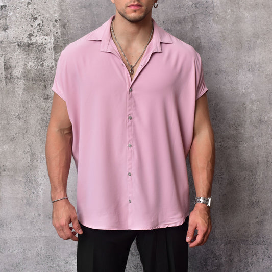 Oversized Batwing Rose Blouse