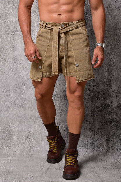 Short mini cargo baggy kaki