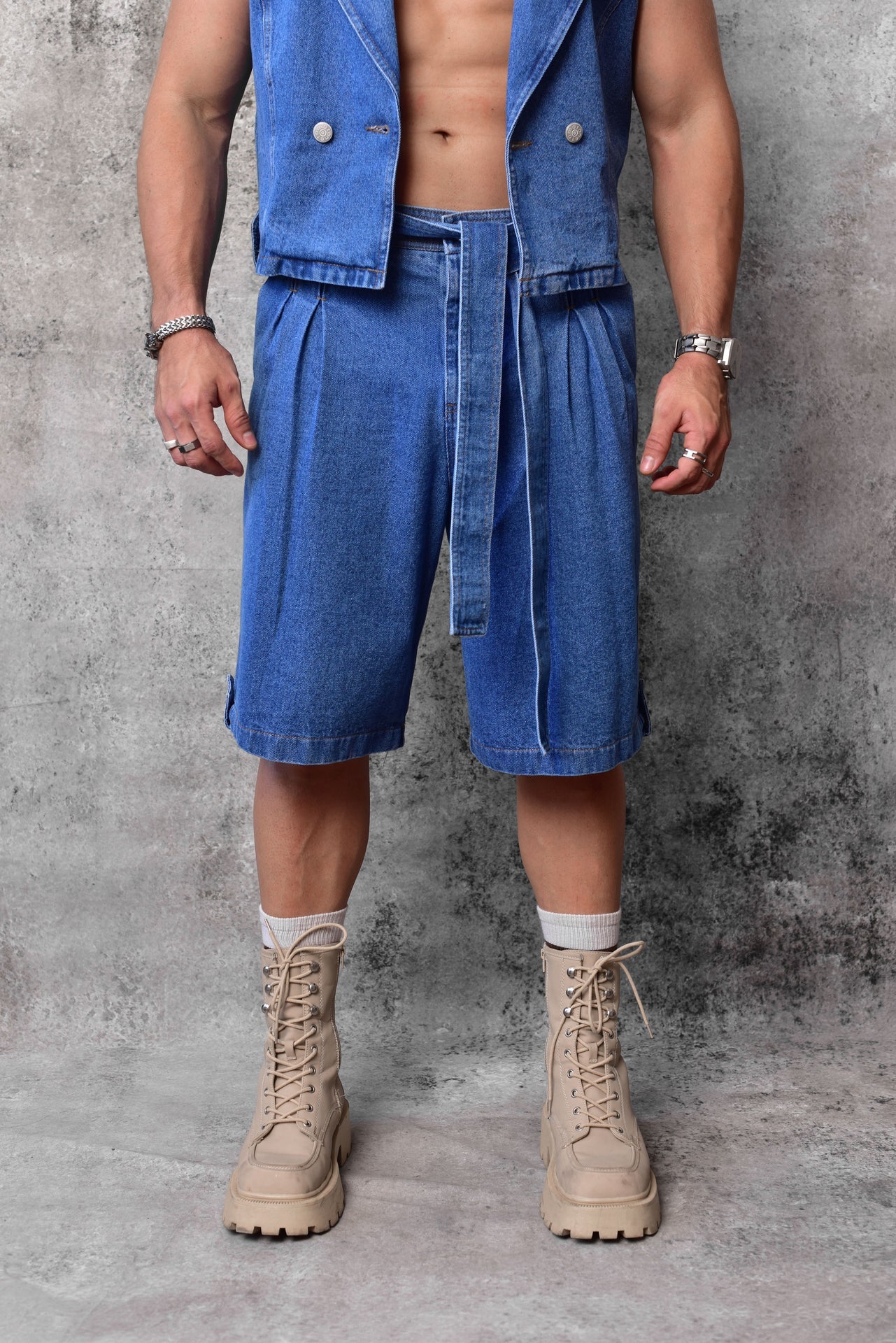 Tailored Denim Jorts
