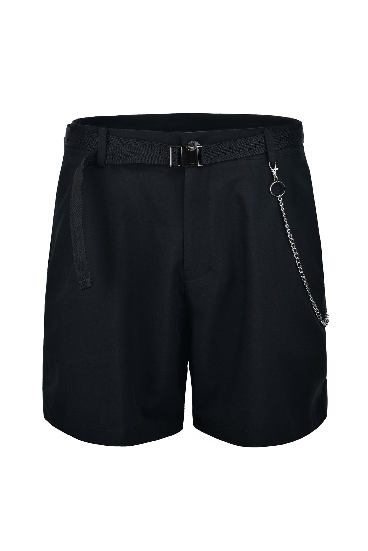 Black mini baggy shorts