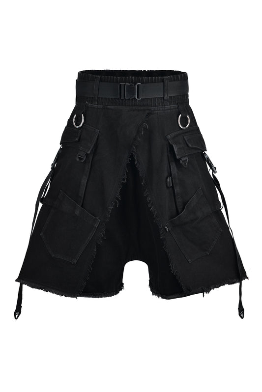 Ashveil Cargo Black Skort