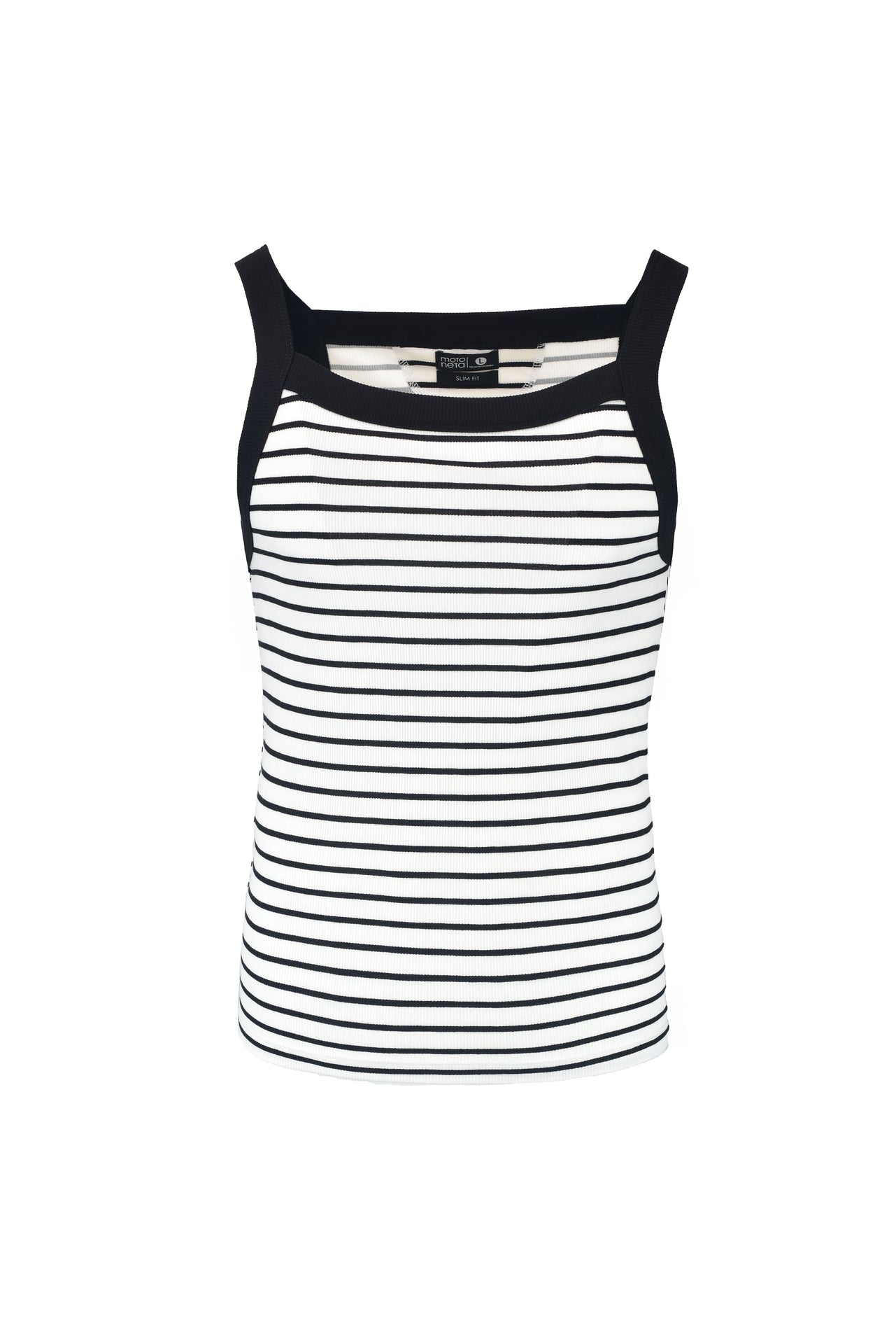 Striped ribbed tank top