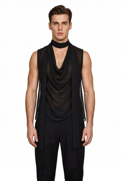 shirt ultra light sheer tie