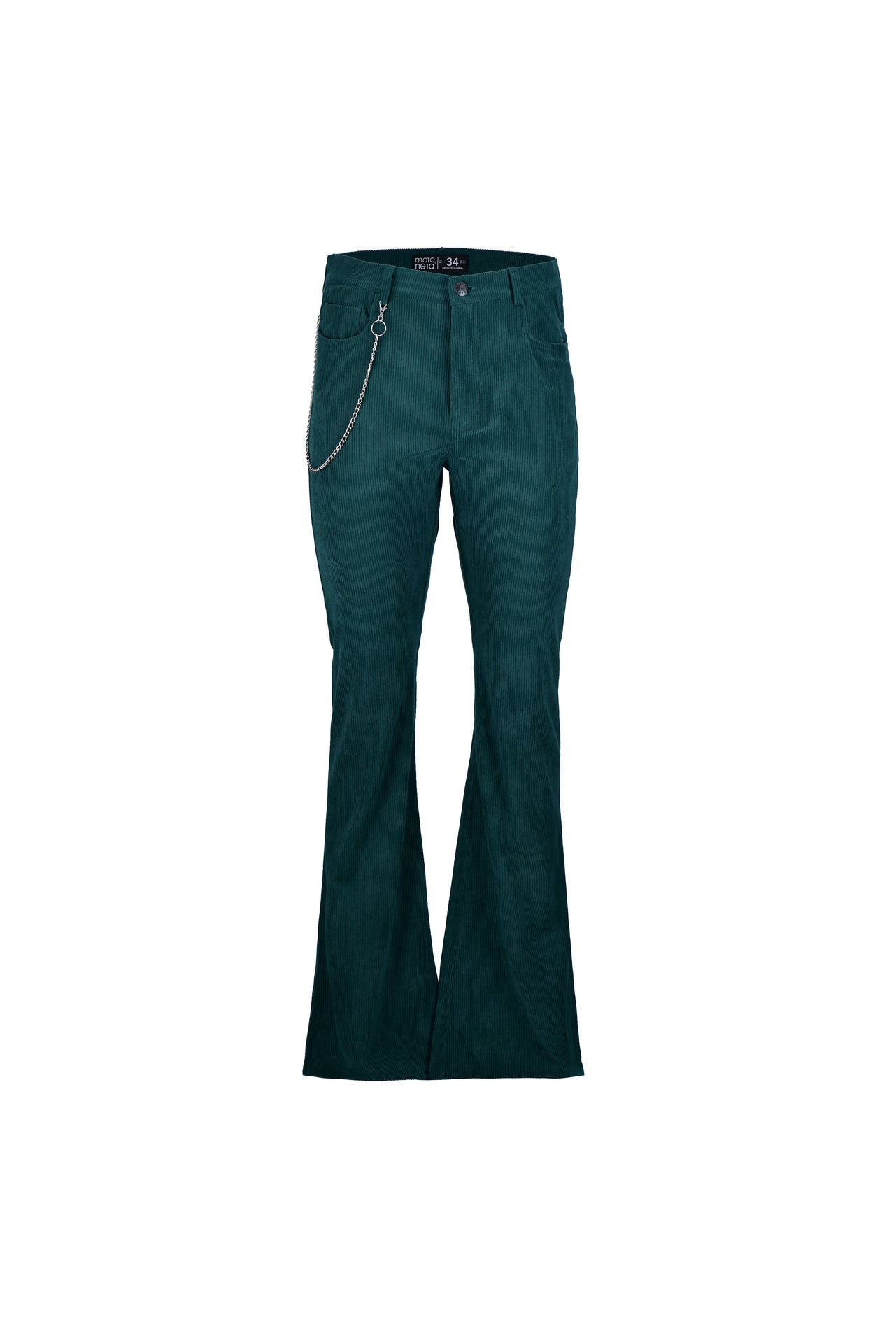 Emerald corduroy flared pants