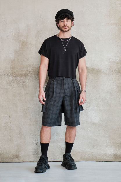 Blusa de manga japonesa negra