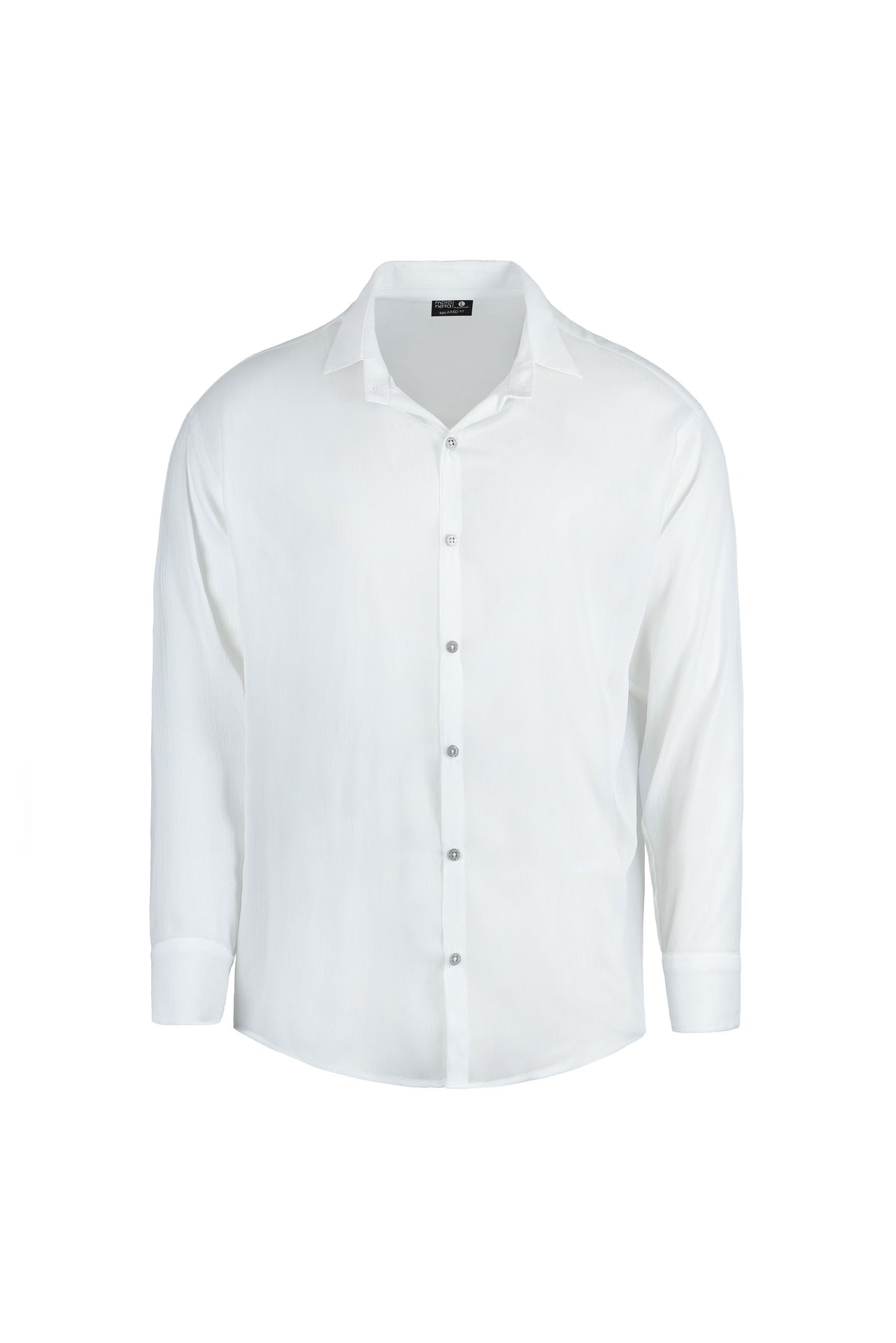 White Sheer Long Sleeve Shirt