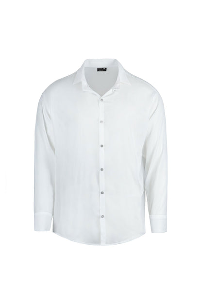 White Sheer Long Sleeve Shirt